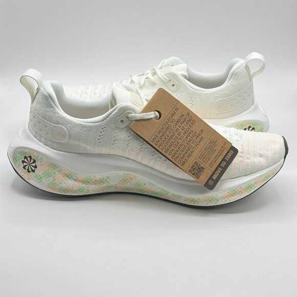 Women's Nike Reactx Infinity Run 4 Sail-Crimson-Vapor Green HJ7666-133 Size 11 - Picture 9 of 11